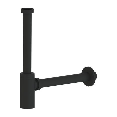 SIFONE TONDO D'ARREDO A BOTTIGLIA Misura: 1"1/4 Nero Opaco (1/2)