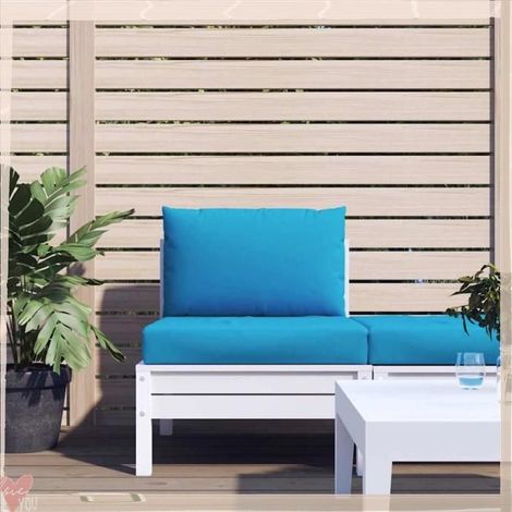 361758 Coussins de palette lot de 2 bleu clair tissu oxford (1/5)
