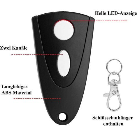 Ouvre-porte de garage pour télécommande Tormatic Novotron Noir (1/5)