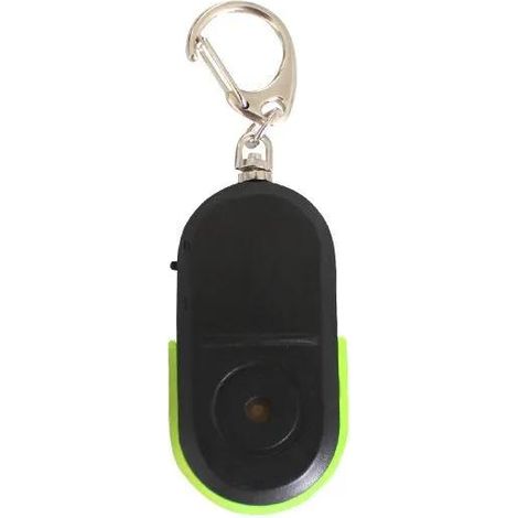 Alarma inalámbrica antipérdida con llavero, silbato localizador y luz LED para encontrar fácilmente tus pertenencias. (1/5)