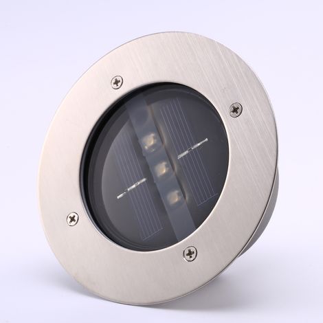 Solarbetriebene LED-Bodeneinbauleuchte für Gartenwege, Terrassen und Außenbeleuchtung