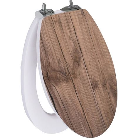 TrendLine Toilettendeckel Woody Absenkautomatik abnehmbar WC Sitz Toilettensitz (1/3)