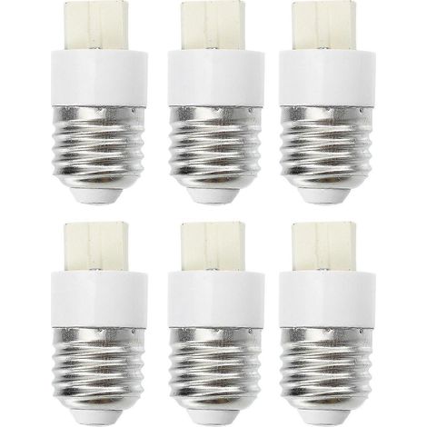 6 adaptateurs pour ampoules, convertisseurs de culot de lampe, adaptateurs de douille (E27 vers G9) (1/3)