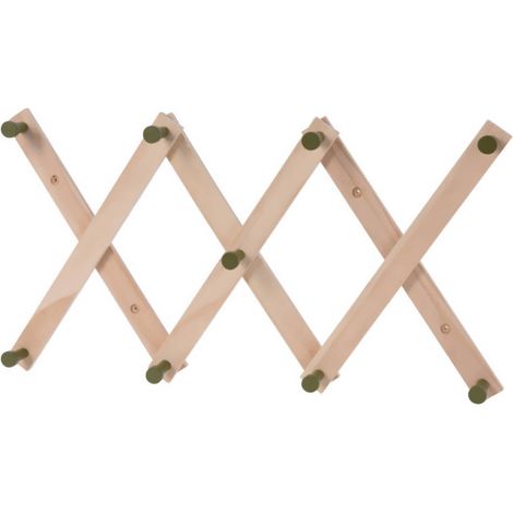 Porte-vêtements pour enfants en bois de pin, 60 cm.