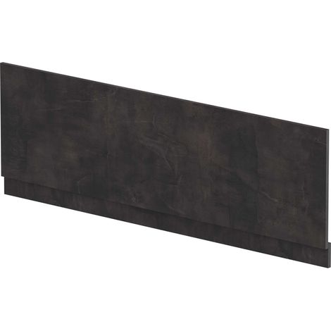 Nuie Matt Metallic Slate 1800mm Bath Front Panel with Plinth - MPC2607 (1/3)
