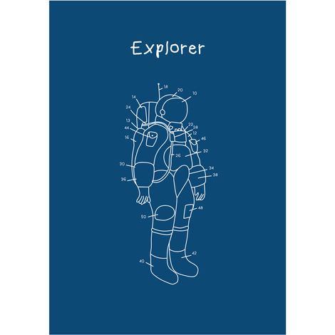 SKLUM Leuchtposter (70x50 cm) Esttels                          Explorer         