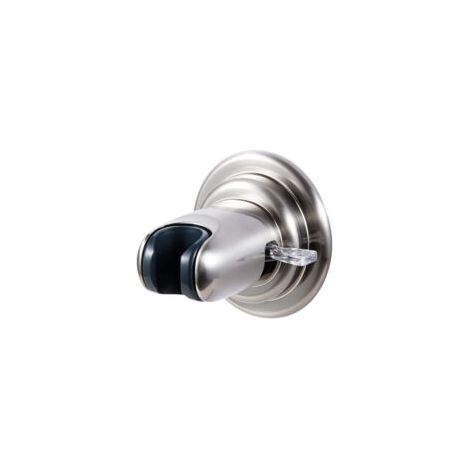 Supporto per doccia, soffione doccia sostituibile, ventosa solida, universale regolabile, montaggio a parete rimovibile, plastica ABS - Crezuo