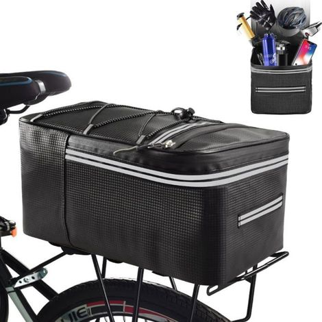 BelleRise - 12L Waterproof Rear Pannier Bag with Reflective Strips and Waterproof Zipper-Ideal Bicycle Luggage Bag for Bikes,E-Bikes,Scooters (1/5)