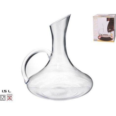 decantador decanter con asa cristal economico 1,5 ls. mod bailen al mejor precio