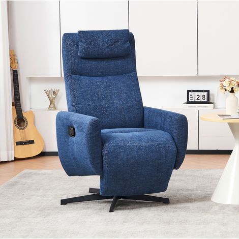 Sillón relax reclinable giratorio chenilla OKMYHOME (1/5)