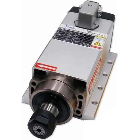 Kit de moteur de broche sans balais CNC Broche de machine-outil CNC 2200w 2.2kw 24000RPM 400hz ER20 moteur de broche de refroidissement par Air entrée triphasée + 13 pinces ER20 (1-13mm) ( Color : Avi (1/5)