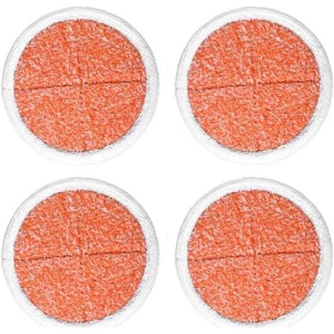 y Paquet de 4 tampons de rechange pour vadrouille à récurer robustes pour vadrouille électrique pour sols durs Bissell2039A 2124 (1/5)