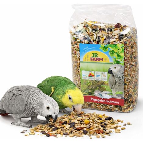 Cibo Jr Farm per Amazzoni, Pappagalli Grigi e altri grandi pappagalli arricchito con gusci di ostriche 1 kg (1/3)