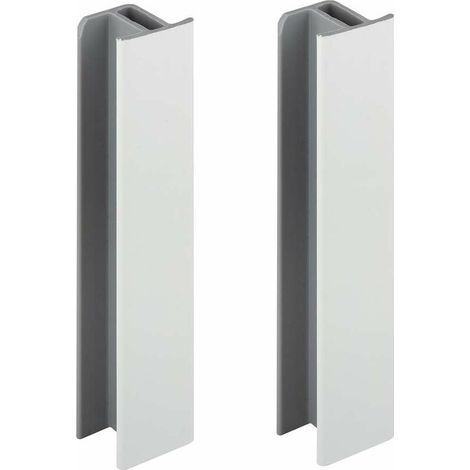 – Jonction de plinthe 100mm blanc mat – Raccord connecteur pour pied de meuble – Profil en PVC plastique – Finition soignée (1/3)