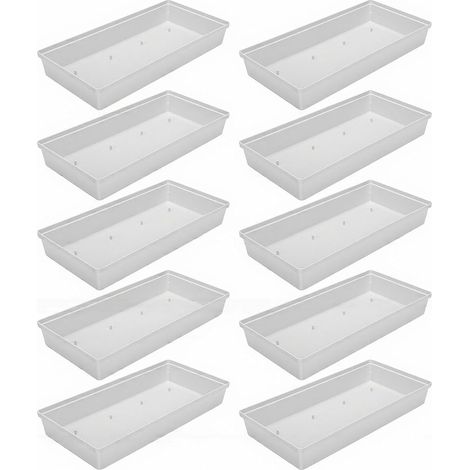 Plateaux en mousse florale pour Arrangement floral, support rectangulaire, plaques de fixation de boue en plastique, bols 10 pièces (10 Pcs) (1/5)
