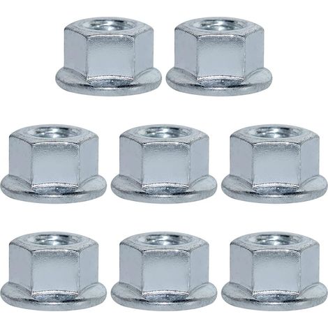 AUMEL écrou de blocage de broche 5/8-18, remplace pour 712-0417 712-0417A 912-0417A Cub Cadet MTD Toro (8 pièces) (1/5)