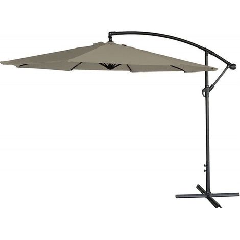 Signature Weave 3m Banana Cantilever Parasol Sun Shade Umbrella Beige Canopy (1/3)