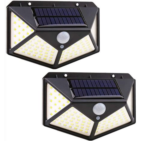 Lampe solaire sans fil à LED avec détecteur de mouvement (100 LED) - AquaForge (1/5)