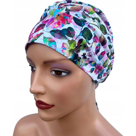 Turbante de algodón Tess 467 para mujer, ideal para el verano. Producto polaco. (1/5)