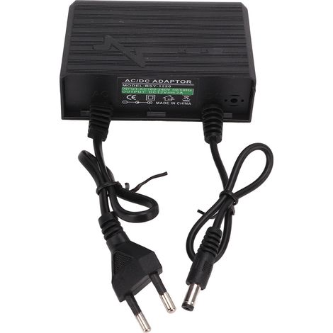 Bloc d'alimentation 12V 2A étanche extérieur protection foudre AC100-240V pour moniteur prise UE (1/5)