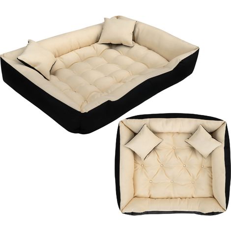 Lit pour chien parc ECCO 115x95 cm, imperméable, beige