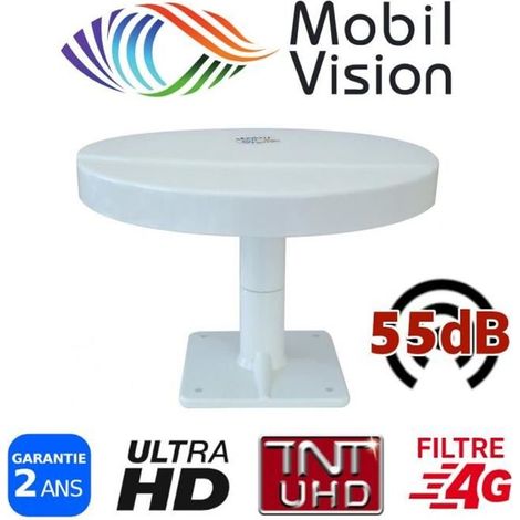 ANTENNE TV TNTUHD 55dB CAMPING CAR CAMION FOURGON MOBILVISION - OMNIVISION