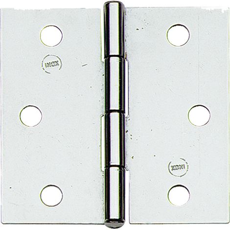 1BL CERNIERA IN ACCIAIO INOX ART.121IN mm. 40 x 40 - pz. 2 nx1