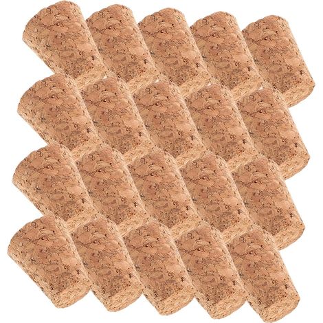 20 bouchons liège, bois, pour bouteilles à col étroit ou large (1/5)