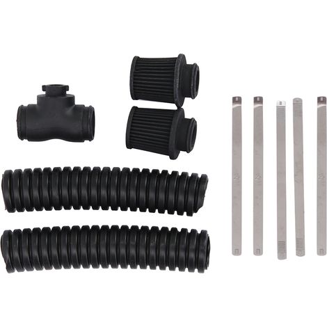 Filtre à air d'admission pour moteur de voiture modèle 1/10 RC Crawler TRX4 Defender Bronco Scx10 à double tête (1/5)