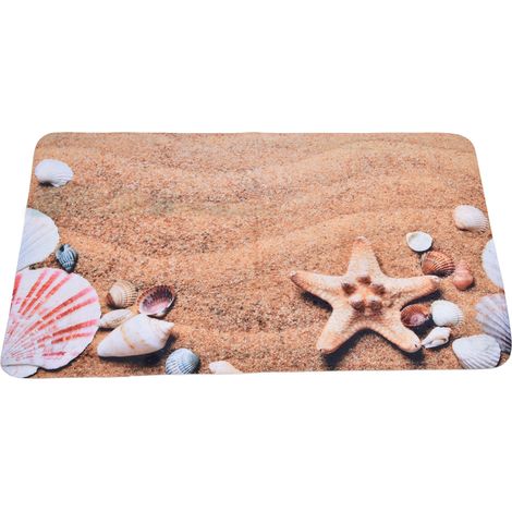 Tapis de sol antidérapant en flanelle pour salle de bain, cuisine, salon, chambre, 49 x 80 cm, type E (1/5)