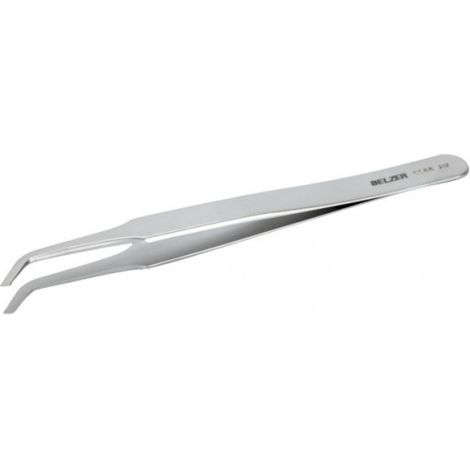BAHCO - Brucelles SMD pr micro condensateurs, pointes rainurées 5mm angle 60°, 120mm