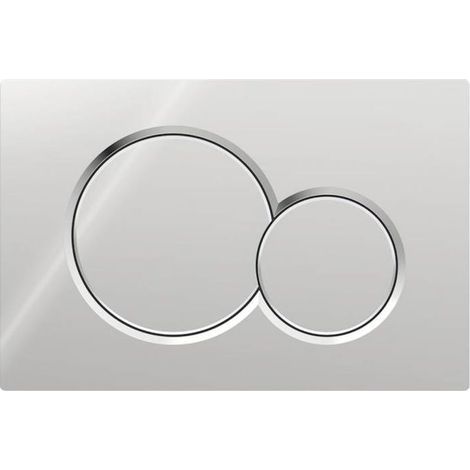 Gilt für Geberit Sigma01 Betätigungsplatte für 2-Mengen-Spülung: Chrom glänzend (115.770.21.5) (1/4)