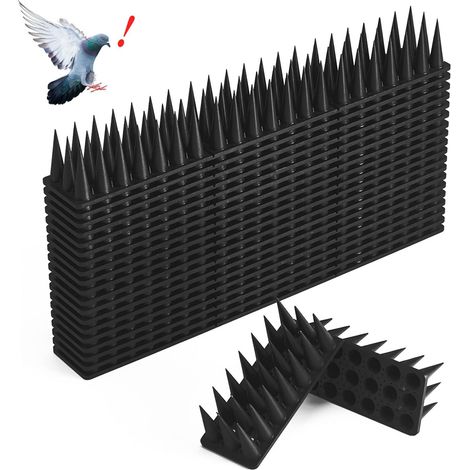 Picots anti-pigeons pour toiture et clôture, répulsif oiseaux efficace, lot de protection anti-intrusion (1/5)