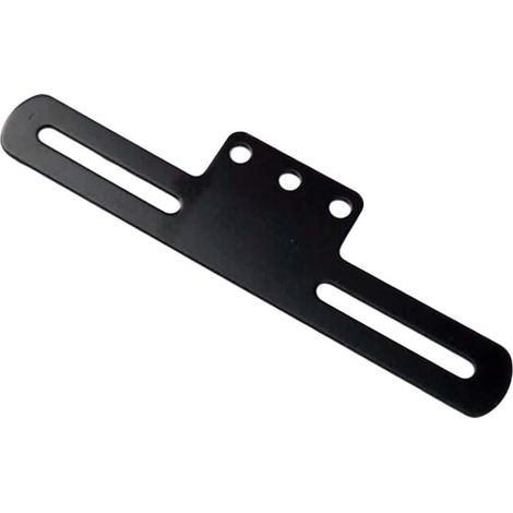 Support de Plaque D'immatriculation de Moto en Alliage D'aluminium avec Éclairage Arrière Compatible avec Toutes les Motos avec Ailes Queue Conventionnelles Noir
