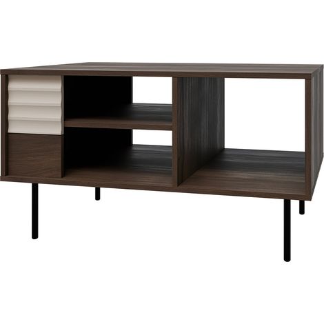 Couchtisch Astra , Dunkles Holzoptik und Kaschmir, 96.6cm (1/5)