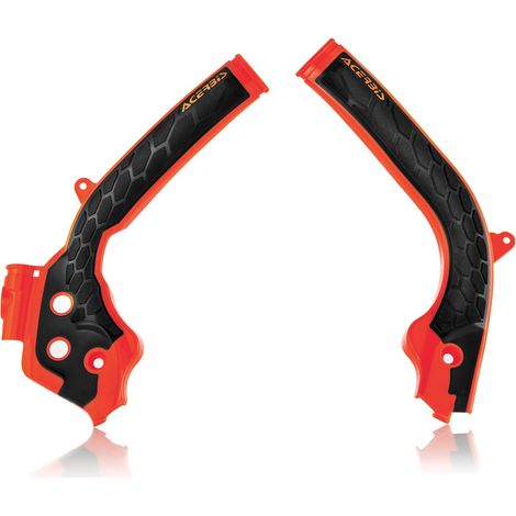 PROTECTORES DE CHASIS ACERBIS X-GRIP KTM EXC / EXC-F '17-'19, SX / SX-F '16-'18, HUSQVARNA FC / TC '16-'18, FE / TE '17-'19 NARANJA