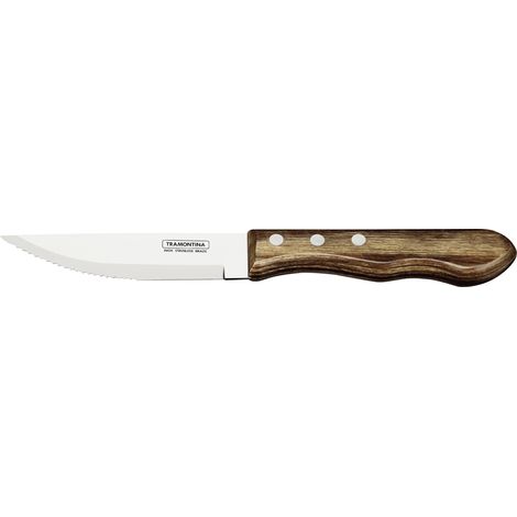 Tramontina Jumbo Steakmesser 25,5 cm Edelstahl mit Holzgriff (1/3)