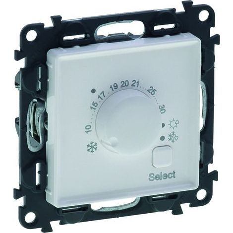 LEGRAND VALENA LIFE 752133 THERMOSTAT ÉLECTRONIQUE AVEC RÉDUCTION DE LA TEMPÉRATURE BLANC