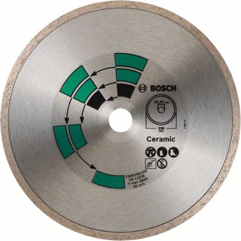 Bosch Diamanttrennscheibe Fliesen, 230 x 22 x 2,4 x 5,0 mm