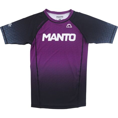 MANTO Herren Kurzarm-Rashguard RANK Lila M
