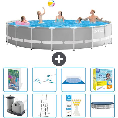 Prism Frame Pool Rund - 549x122 cm - 9-teilig S550