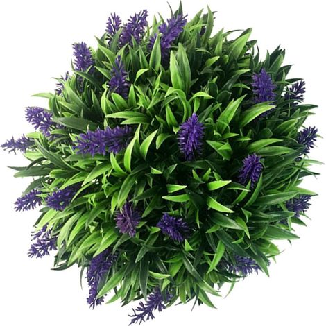 Boule Décorative en Faux Gazon Vert 25 Cm en PVC Résistante à l'usure la Décoloration pour Décoration Intérieure et Extérieure, pour Mariage et Maison (1/5)
