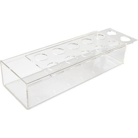 Vaso in acrilico, 30x10x6,5 cm, trasparente (1/5)