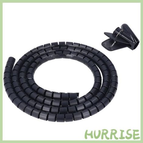 Garosa Organisateur de câble en spirale Organisateur De Câble Spiral Flexible Pour Gestion De bagagerie housse 1,5 m/4,9 pieds (1/4)