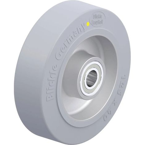 [NEUWERTIG] B-Ware Blickle Schwerlastrad Bockrolle Rad Gummi Grau Kugellager Aluminium 125 Mm 1 Stk