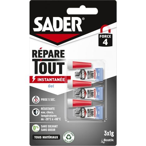 Colle de Réparation Répare Tout Instantanée - 3 Tubes de 1 g (1/5)