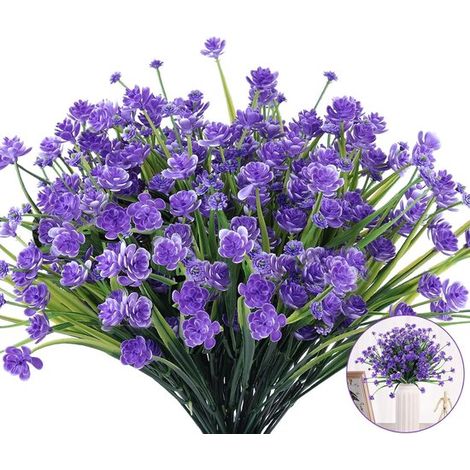 Künstliche Blumen für draußen – 10er-Bund – Narzissen – UV-beständig – farbechte Kunstblumen – künstliche Wildblumen – künstliche Kunststoffpflanzen (1/5)