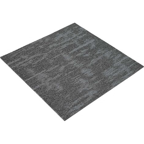 Carpet Tile Charcoal Grey 50 x 50 cm 36 pcs PP and Bitumen vidaXL
