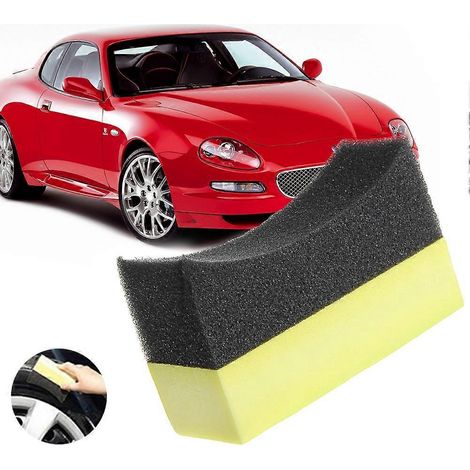 Tampons de polissage en microfibre pour voiture, éponge de nettoyage, applicateur de cire en mousse douce (1/4)