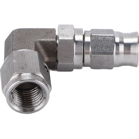 Raccord de durite de turbocompresseur en acier inoxydable AN3 à 90°, résistant à la corrosion pour voitures (1/5)